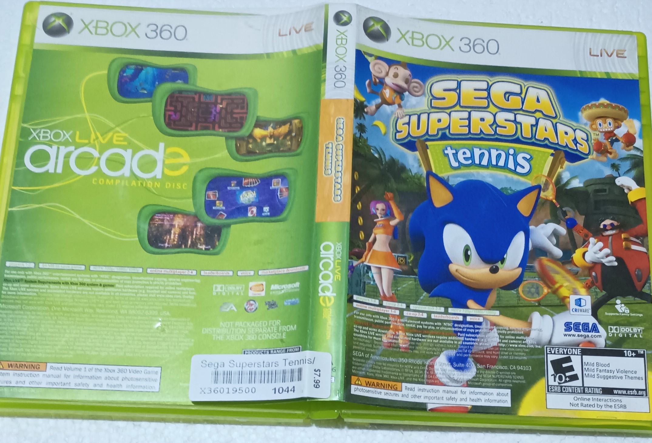 Sega Superstars Tennis / Xbox Live Arcade